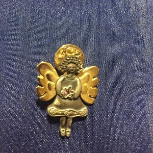 Vintage Gold and silver angel pin/brooch🌞